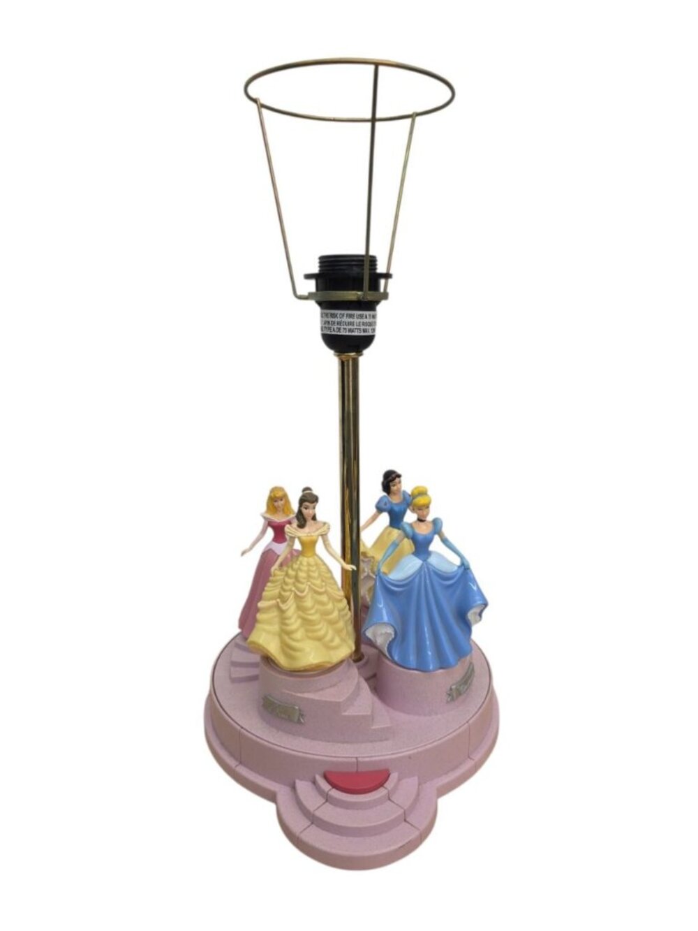 Disney Princesses Lamp (Not Working) Snow White Belle Cinderella